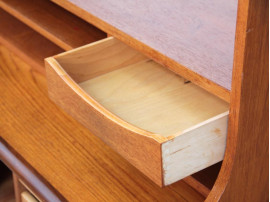 Mid-Century  modern scandinavian chest of drawers and shelves in teak