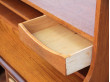 Secretaire-bibliotheque scandinave en teck