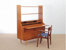 Mid-Century  modern scandinavian chest of drawers and shelves in teak