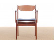 Mid-Century  modern scandinavian arm chair in teak 