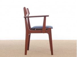 Mid-Century  modern scandinavian arm chair in teak 