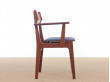 Mid-Century  modern scandinavian arm chair in teak 