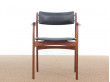 Mid-Century  modern scandinavian arm chair in teak by Erik Buck