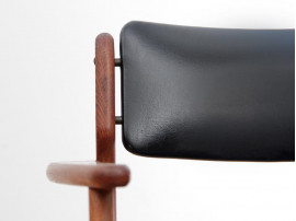 Mid-Century  modern scandinavian arm chair in teak by Erik Buck