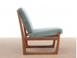 Mid-Century  modern scandinavian pair of lounge chair model 130 by Peter Hvidt