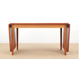 Mid-Century  modern  Scandinavian dining table with drop leaves