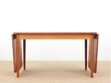 Mid-Century  modern  Scandinavian dining table with drop leaves