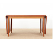 Mid-Century  modern  Scandinavian dining table with drop leaves