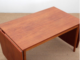 Mid-Century  modern  Scandinavian dining table with drop leaves