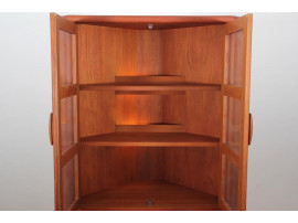 Mid-Century  modern scandinavian  corner board in teak by Dyrlund.