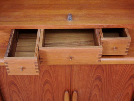 Mid-Century  modern scandinavian  corner board in teak by Dyrlund.