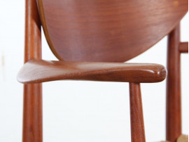 Mid-Century Modern Danish pair of armchairs in teck model 317 by Hvidt & Mølgaard Nielsen