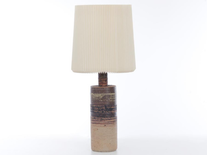 Mid-Century  modern scandinavian large ceramic lamp by Tue Poulsen