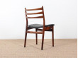 Set of 4 Scandinavian chairs in Rio rosewood