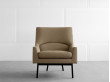 Fauteuil scandinave modèle A- Metal Base  6542. Edition neuve