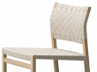 Chaise scandinave modèle BM61, sangle de lin. Edition neuve