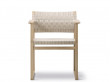 BM62 Armchair Linen Webbing - Model 3362 by Borge Mogensen for Fredericia. New edition.