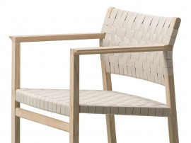 BM62 Armchair Linen Webbing - Model 3362 by Borge Mogensen for Fredericia. New edition.