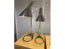 Mid-Century  modern scandinavian table lamp AJ polished stainless steel by Arne Jacobsen for Louis Poulsen.