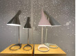 Mid-Century  modern scandinavian table lamp AJ polished stainless steel by Arne Jacobsen for Louis Poulsen.