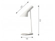 Lampe de Table scandinave modèle AJ MINI blanc. Edition neuve