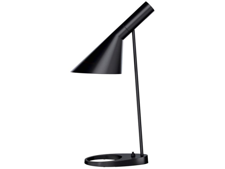 Mid-Century  modern scandinavian table lamp AJ MINI, white by Arne Jacobsen for Louis Poulsen.