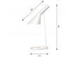 Lampe de Table scandinave modèle AJ Acier inox poli. Edition neuve
