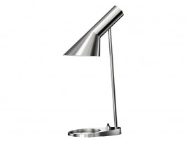 Mid-Century  modern scandinavian table lamp AJ polished stainless steel by Arne Jacobsen for Louis Poulsen.