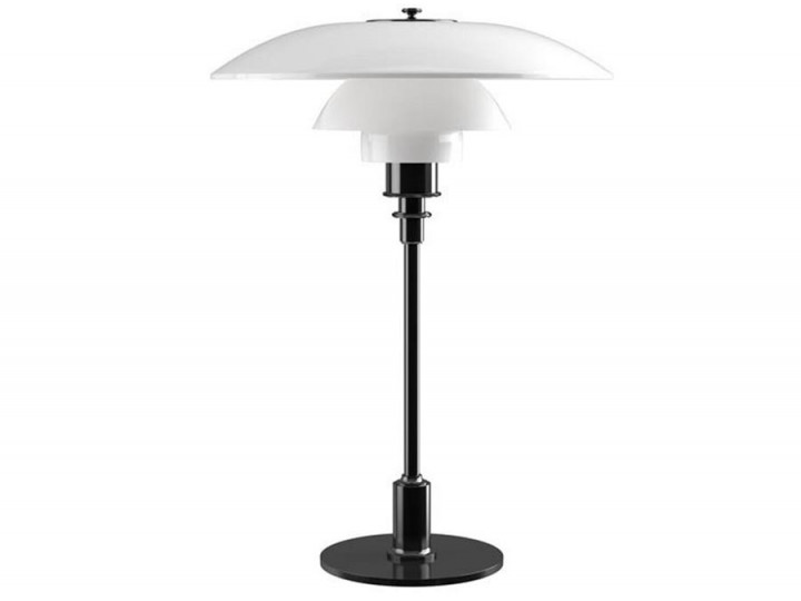 Mid-Century  modern scandinavian table lamp PH 31⁄2-21⁄2 glass by Poul Henningsen for Louis Poulsen