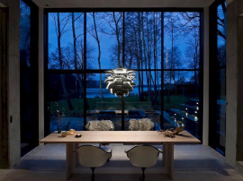 Mid-Century  modern scandinavian pendant lamp PH Artichoke Black, 4 sizes, by Poul Henningsen for Louis Poulsen