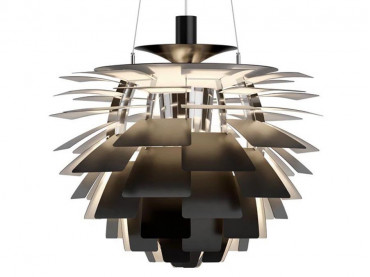 Mid-Century  modern scandinavian pendant lamp PH Artichoke Black, 4 sizes, by Poul Henningsen for Louis Poulsen