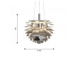 Suspension scandinave PH Artichoke Acier inox, 4 tailles. Edition neuve