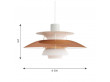 suspension scandinave PH 5 Cuivre. Edition neuve