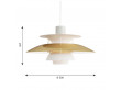 Mid-Century  modern scandinavian pendant lamp  PH 5 Brass by Poul Henningsen for Louis Poulsen