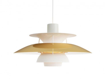 Mid-Century  modern scandinavian pendant lamp  PH 5 Brass by Poul Henningsen for Louis Poulsen