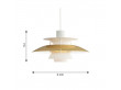 Mid-Century  modern scandinavian pendant lamp  PH 5 MINI Brass by Poul Henningsen for Louis Poulsen