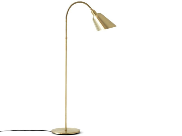 Mid-Century  modern scandinavian floor lamp Bellevue AJ7 Brass . New edition 
