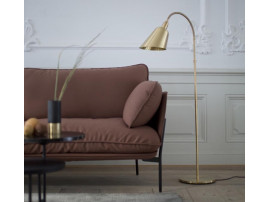 Mid-Century  modern scandinavian floor lamp Bellevue AJ7 Brass . New edition 