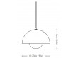 Suspension scandinave Flowerpot VP1. Edition neuve. Laiton