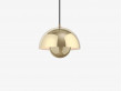 Mid-Century  modern scandinavian pendant lamp Flowerpot VP1. New edition. Brass