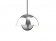 Mid-Century  modern scandinavian pendant lamp Flowerpot VP1. New edition. Stainless Steel