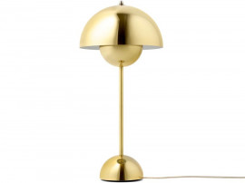 Mid-Century  modern scandinavian table lamp Flowerpot VP3. New edition. Brass