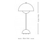 Lampe de table scandinave Flowerpot VP3. Edition neuve. Acier inoxydable