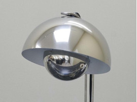 Mid-Century  modern scandinavian table lamp Flowerpot VP4. New edition. Stainless Steel