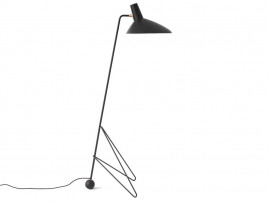 Lampadaire ou liseuse scandinave Tripod HM8 noir. Edition neuve.