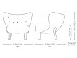 Little Petra VB1 lounge chair by Viggo Boesen. New edition