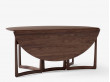 Table de repas scandinave pliante modèle Drop Leaf HM6 6 pers. Edition neuve.