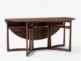 Table de repas scandinave pliante modèle Drop Leaf HM6 6 pers. Edition neuve.