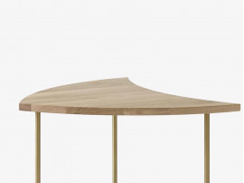 Pinwheel HM7 coffee or side table by Hvidt and Mølgaard. New edition. Oak