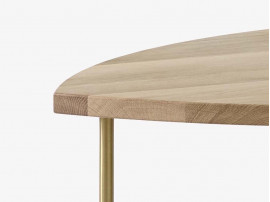 Pinwheel HM7 coffee or side table by Hvidt and Mølgaard. New edition. Oak